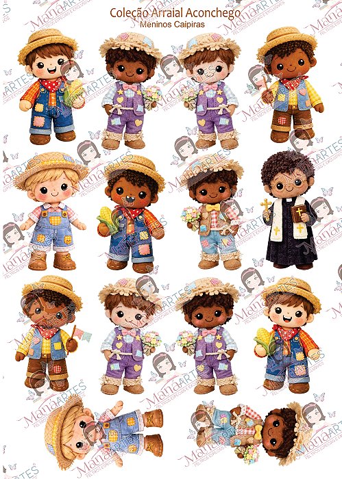 COLEÇÃO ARRAIAL ACONCHEGO - MENINOS CAIPIRA