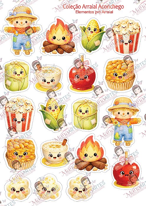 COLEÇÃO ARRAIAL ACONCHEGO - ELEMENTOS PRO ARRAIAL