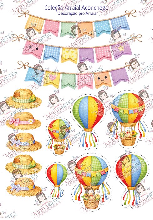 COLEÇÃO ARRAIAL ACONCHEGO - DECORAÇÃO PRO ARRAIAL