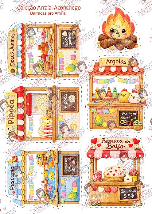 COLEÇÃO ARRAIAL ACONCHEGO - BARRACAS PRO ARRAIAL