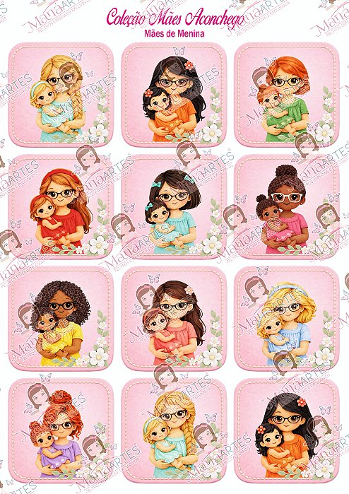 COLEÇÃO MÃES ACONCHEGO - MÃE DE MENINA