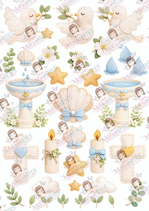 COLEÇÃO BATISMO ACONCHEGO - AZUL