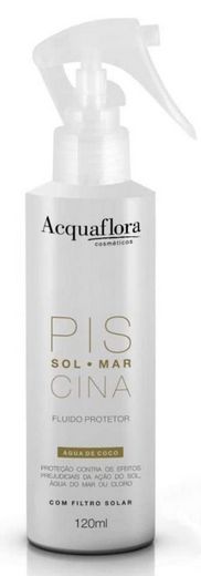 Fluido Protetor Sol Mar Piscina 120ml Acquaflora