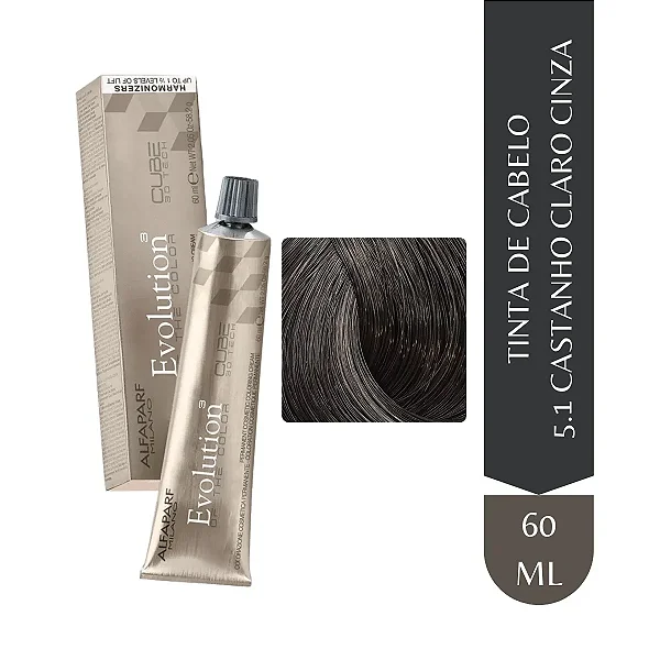 Alfaparf Coloração Evolution Castanho Claro Cinza - 5.1 60ml