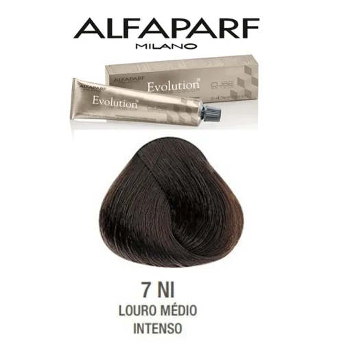 Coloração Alfaparf Evolution 7NI Louro Médio Intenso 60ml
