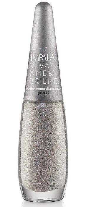 Esmalte Impala Glitte Viva, Ame Brilhe Como Diamante 7,5ml