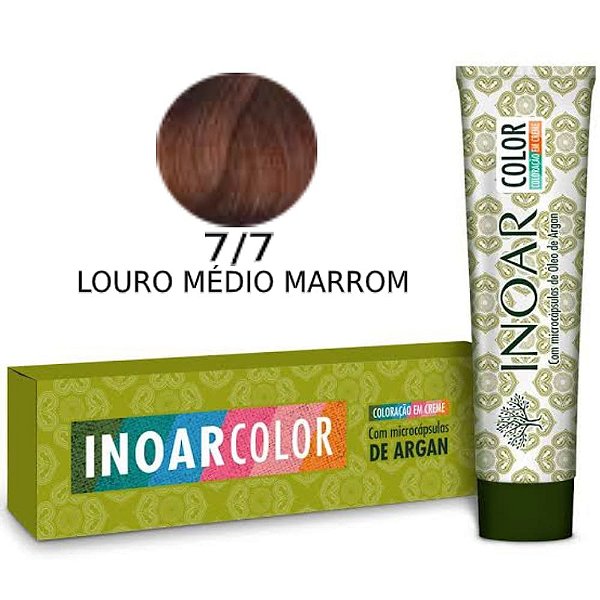Coloração inoar Color 7/7 (7.35) Louro Médio Marrom 50g
