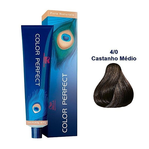 Coloração Wella Color Perfect 4/0 60ml