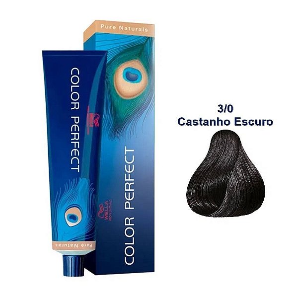 Coloração Wella Color Perfect 3/0 60ml