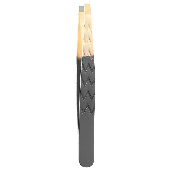 Pinça Black Silver e Gold Reta 1703