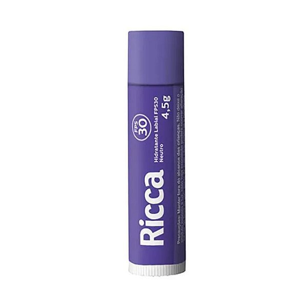 Ricca 2200 Hidratante Labial Fps30 Neutro 4,5g