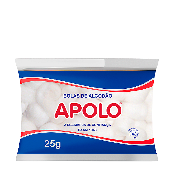 Algodão Bola 25G Apolo