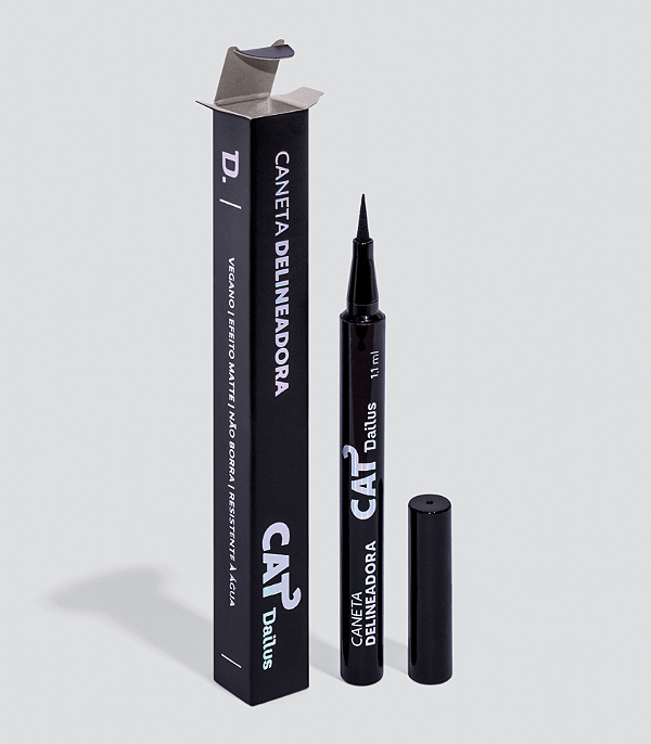 Caneta Delineadora Cat Preta 1,1ml Dailus