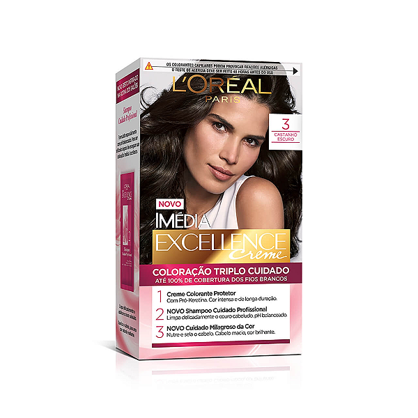 Kit Imédia Excellence 3 47g L'oréal Paris