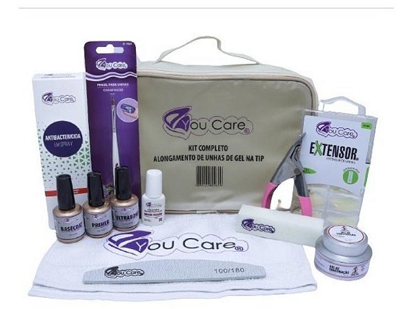 Kit Unhas Gel Na Tip