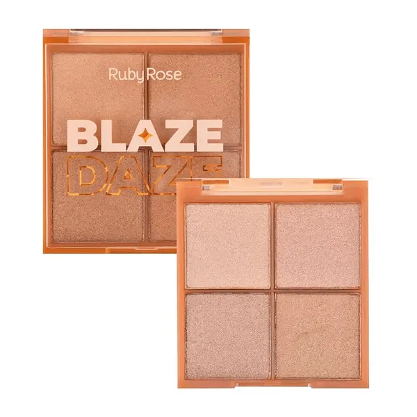 Paleta De Iluminador Glow Blaze Daze Hb75233 Ruby Rose