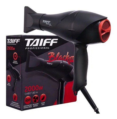 Taiff Secador Black Ion 2000W Preto 220V