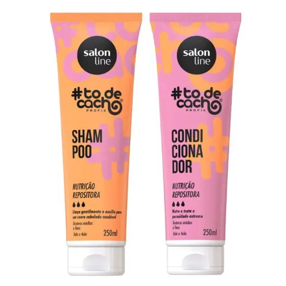 Salon Line #todecachos Kit Nutrição Repositora Shampoo 250ml + Condicionador 250ml