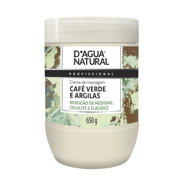 Creme Massagem Cafe Verde E Argila 650g