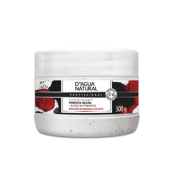 Creme Massagem Pimenta Negra 300g