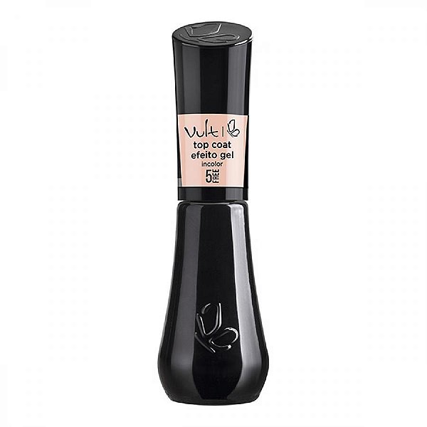 Esmalte Free Top Coat Efeito Gel Incolor 8ML Vult