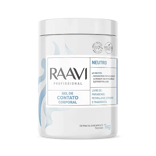 Gel de Contato Neutro Corporal Raavi 1KG