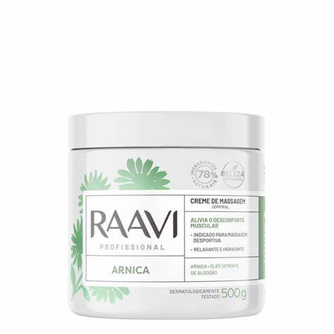 Creme De Massagem Arnica 500G REF. 0471 Raavi
