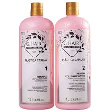 Kit Shampoo e Keratina Plástica Capilar 1L G Hair