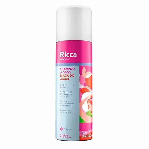 Shampoo a Seco Maçã do Amor 50ML Ricca