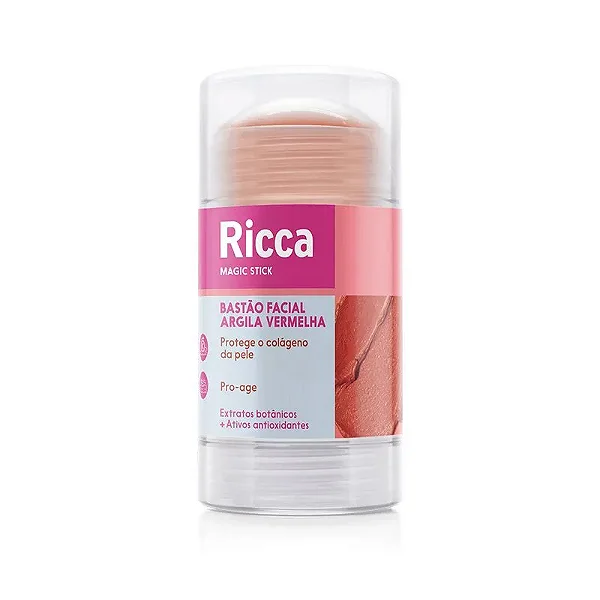Bastão Facial Argila Vermelha Ricca Ref. 3806