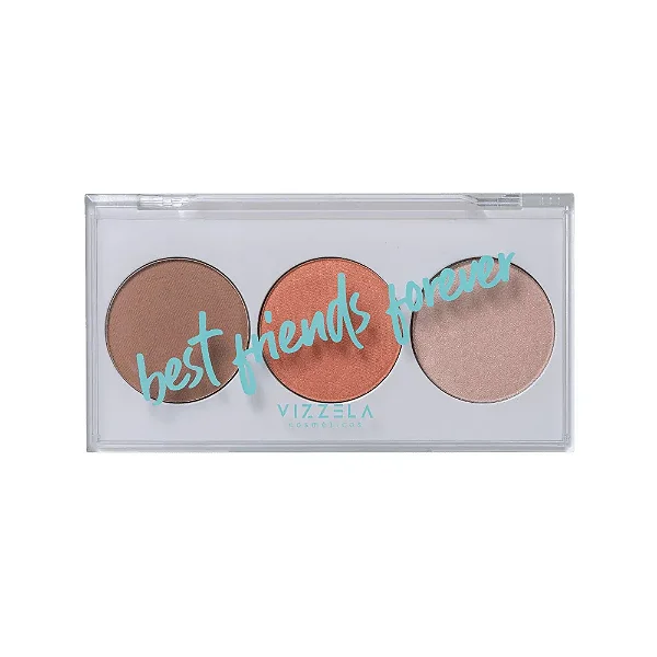 Paleta Bff  01 Contorno, Blush e Iluminador