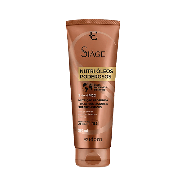 Shampoo Siage Nutri Óleos Poderosos Eudora 250Ml