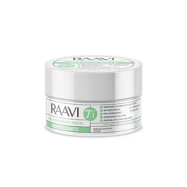 Gel Hidratante Facial Refrescante Raavi 100G