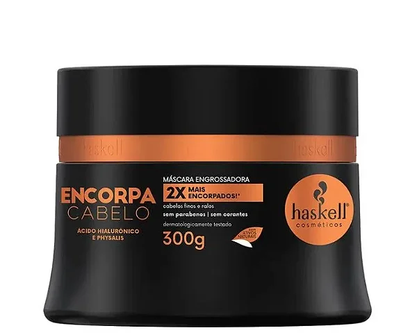 Máscara Encorpa Cabelo Engrossador Haskell 300G