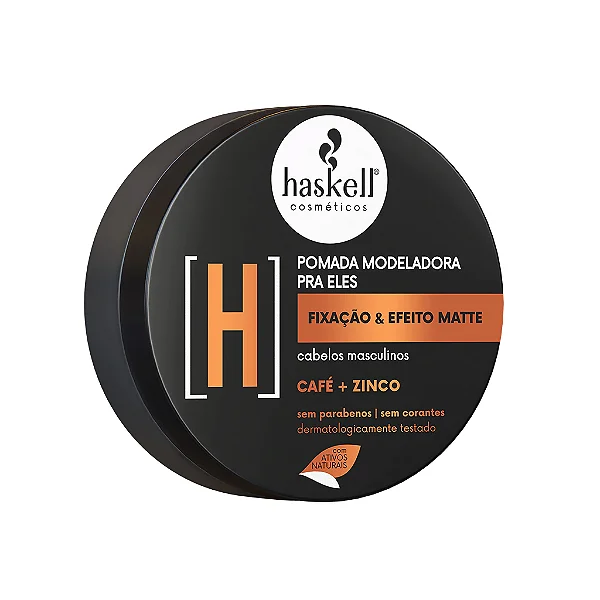 Pomada Modeladora Pra Ele Fixação E Efeito Matte 55G Haskell