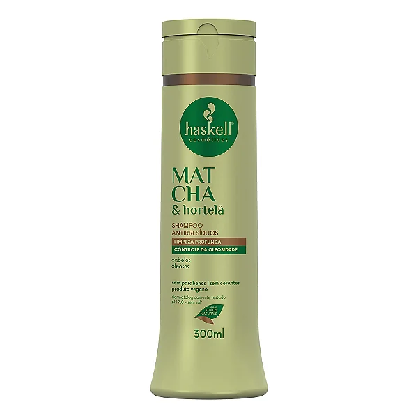 Shampoo Matcha E Hortelã Haskell 300Ml