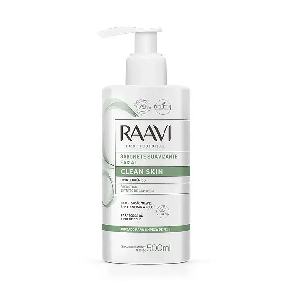 Sabonete Suavizante Facial Raavi 500Ml