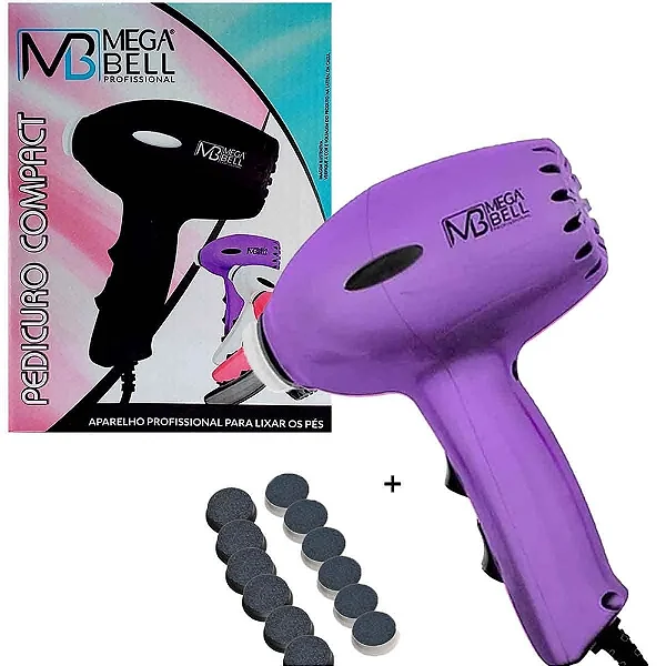 Aparelho Pedicuro Compact Lilas Mega Bell 220V