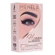 Kit Henna Menela Castanho Medio Menela