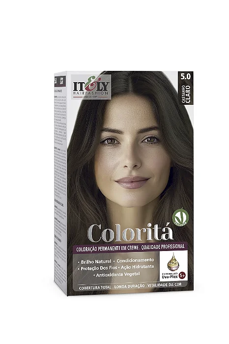 Kit Coloração Coloritá 5.0 50G Itely Hair Fashion
