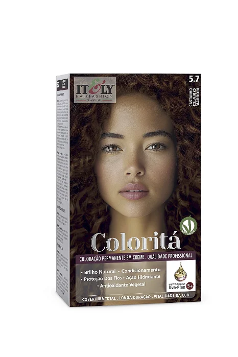 Kit Coloração Coloritá 5.7 50G Itely Hair Fashion