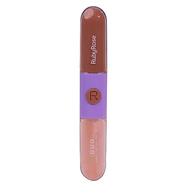 Batom Líquido Gloss Duo D06 REF. HBF5686 Ruby Rose