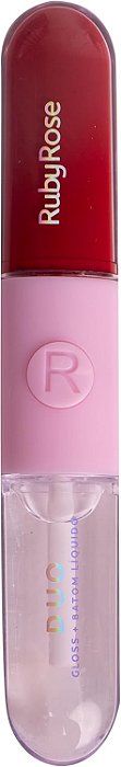 Batom Líquido Duo D12 REF. HBF56812 Ruby Rose
