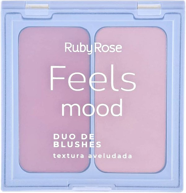 Duo Blush Feels Mood Cor 4 Rose Rust + New Peach Ruby Rose