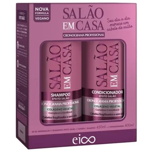 Kit Cronograma Shampoo + Condicionador 400ML Eico