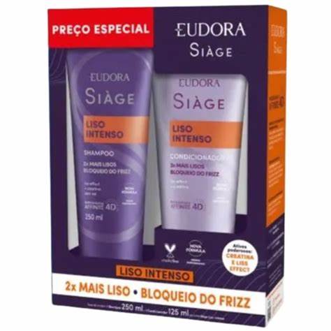 Kit Siage Liso Intenso Shampoo + Condicionador Eudora