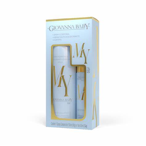 Kit Spray Corporal My Hidratante Blue 150ML+50ML Giovanna Baby