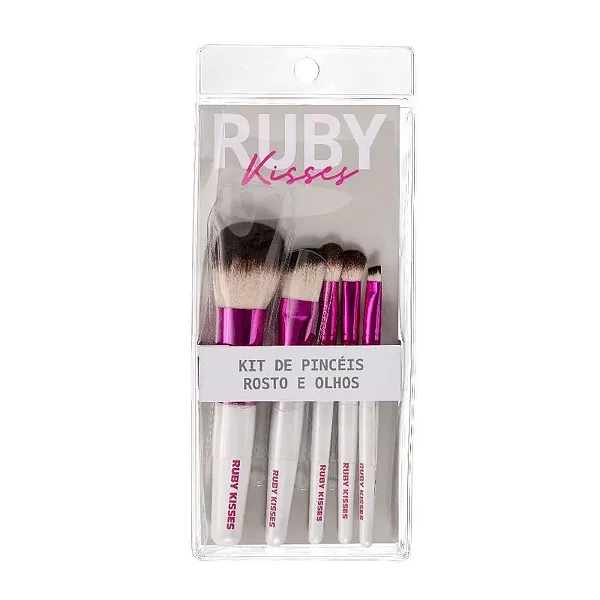 Kit Pincéis Rosto e Olhos REF. RA01B Kiss New York