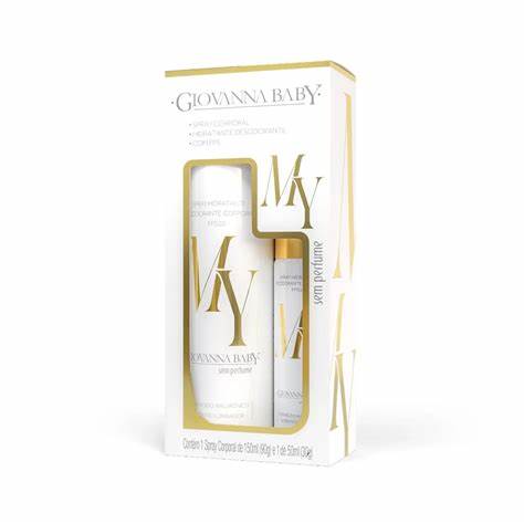 Kit Spray Corporal My Hidratante Sem Perfume 150ML+50ML Giovanna Baby