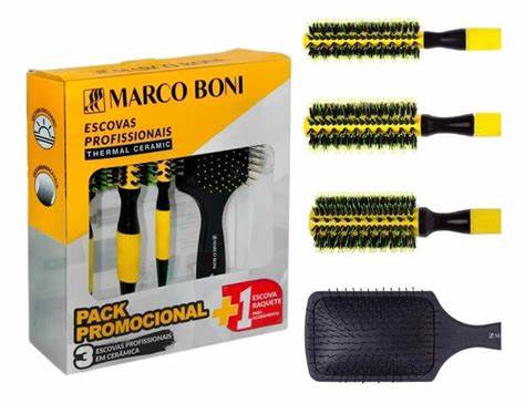 Kit Escova Profissional 3 Unidades REF. 8064 Marco Boni